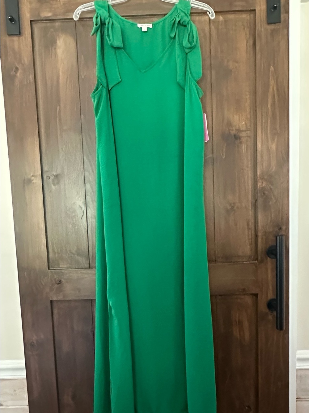 M344 Riley & Rae Emerald Green Sleeveless Maxi Dress Sz L